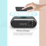 DormNest Wireless Charging Alarm Clock Speaker