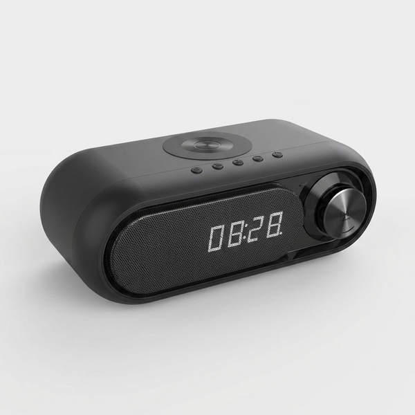 DormNest Wireless Charging Alarm Clock Speaker
